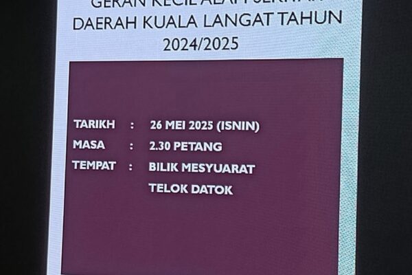 Taklimat Geran Kecil Alam Sekitar Daerah Kuala Langat pada 26 Mei 2025