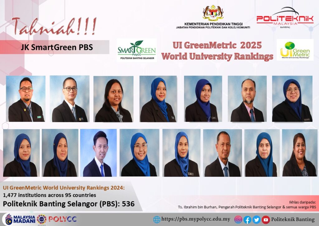 SELAMAT DATANG KE LAMAN WEB RASMI JAWATANKUASA SMARTGREEN POLITEKNIK BANTING SELANGOR .